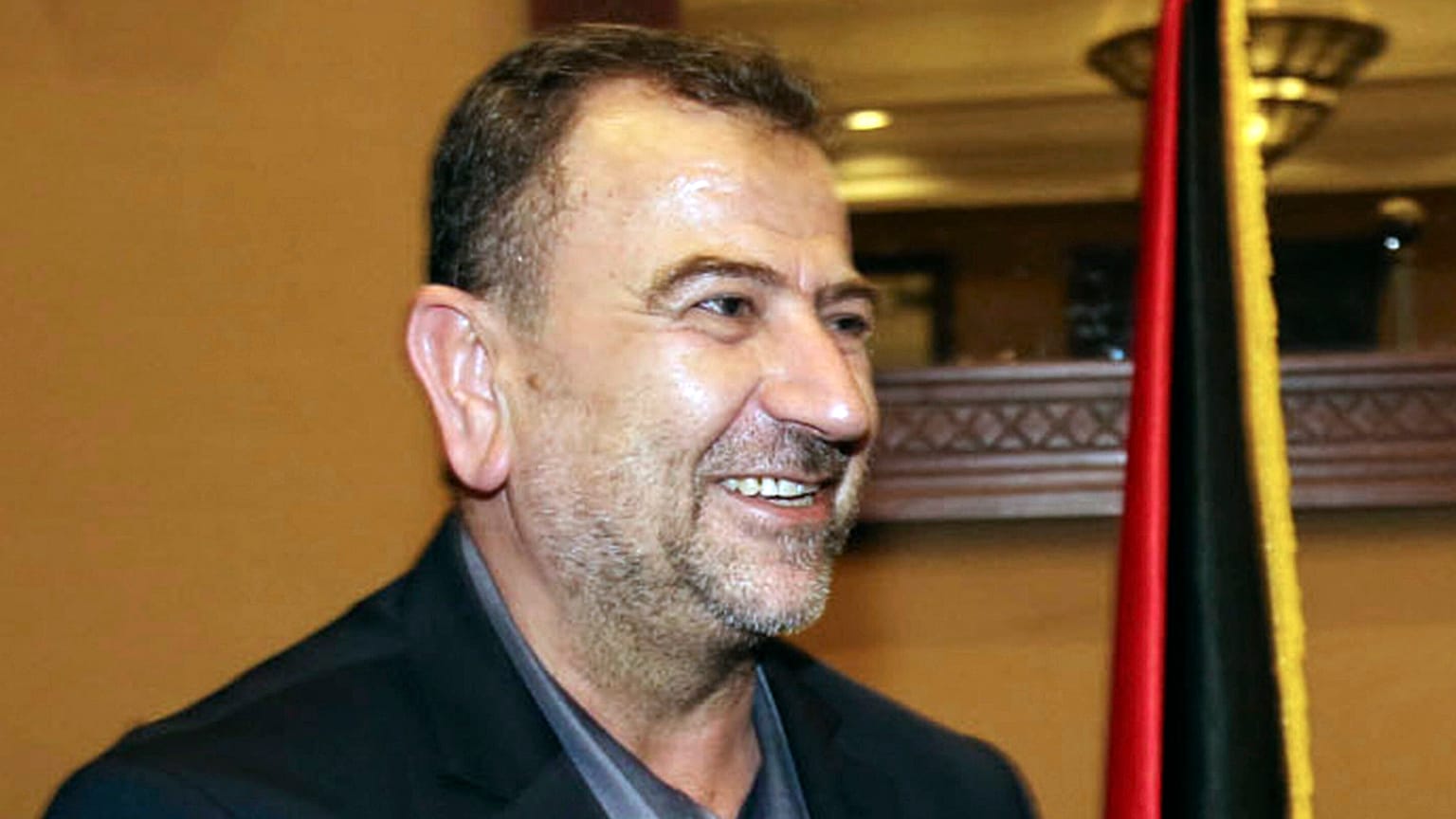 FILE PHOTO - Saleh Arouri upon his arrival in in Gaza City from Cairo, Egypt, Thursday, Aug. 2, 2018. 