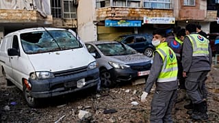مكان الاستهداف في ضاحية بيروت الجنوبية