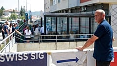 Kosovars apply for a Schengen visa in Kosovo's capital Pristina in 2022