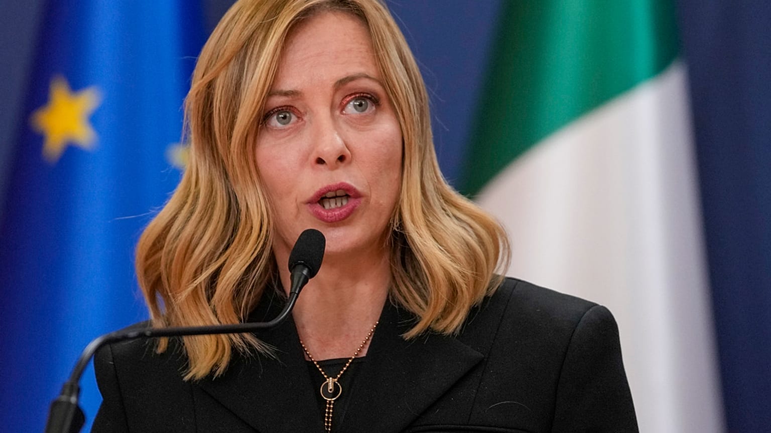 Giorgia Meloni olasz kormányfő