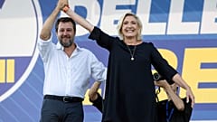 Matteo Salvini und Marine Le Pen. 