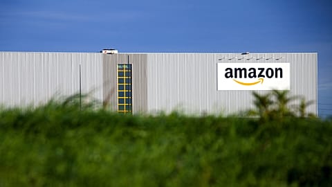 The logistics center of online merchant Amazon in Lauwin-Planque, northern France. 