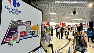 Fransa'nın Lyon kentinde bir Carrefour mağazası 