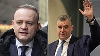 Imagen de Vladislav Davankov y Leonid Slutsky, candidatos a la presidencia de Rusia y rivales de Vladímir Putin en las elecciones generales de marzo.