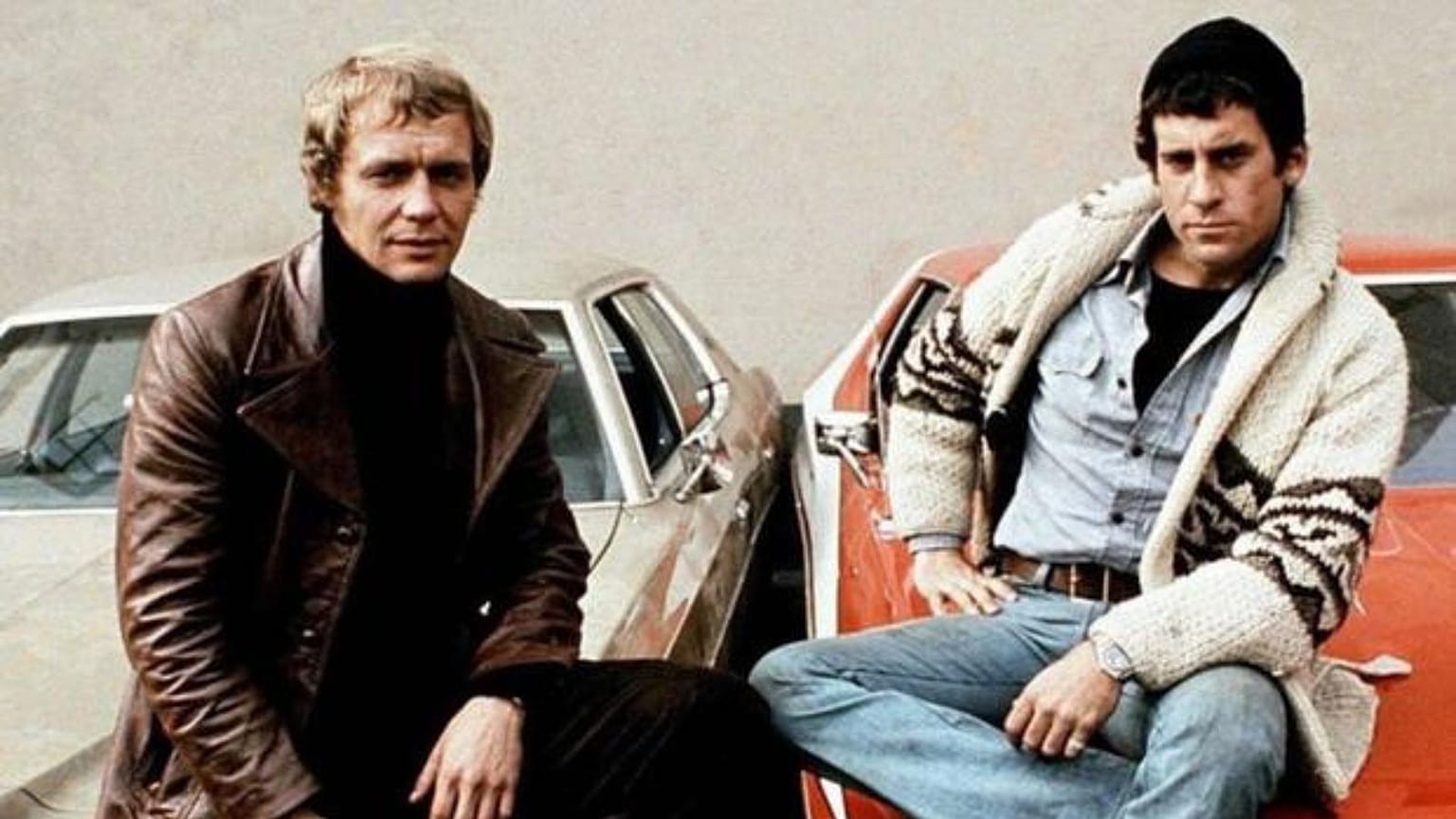 David Soul bei Dreharbeiten mit Partner Paul Michael Glaser (Archiv)