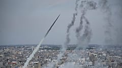 Un misil lanzado desde Gaza.
