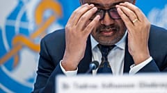 Tedros Adhanom Ghebreyesus, Director General of the World Health Organization (WHO), during a press conference on December 2022