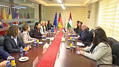 وزير الخارجية الفلسطيني رياض المالكي يستقبل نظيرته الألمانية أنالينا بيربوك في رام الله. 2024/01/08