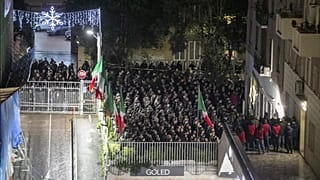 Флешмоб с нацистским приветствием в Риме
