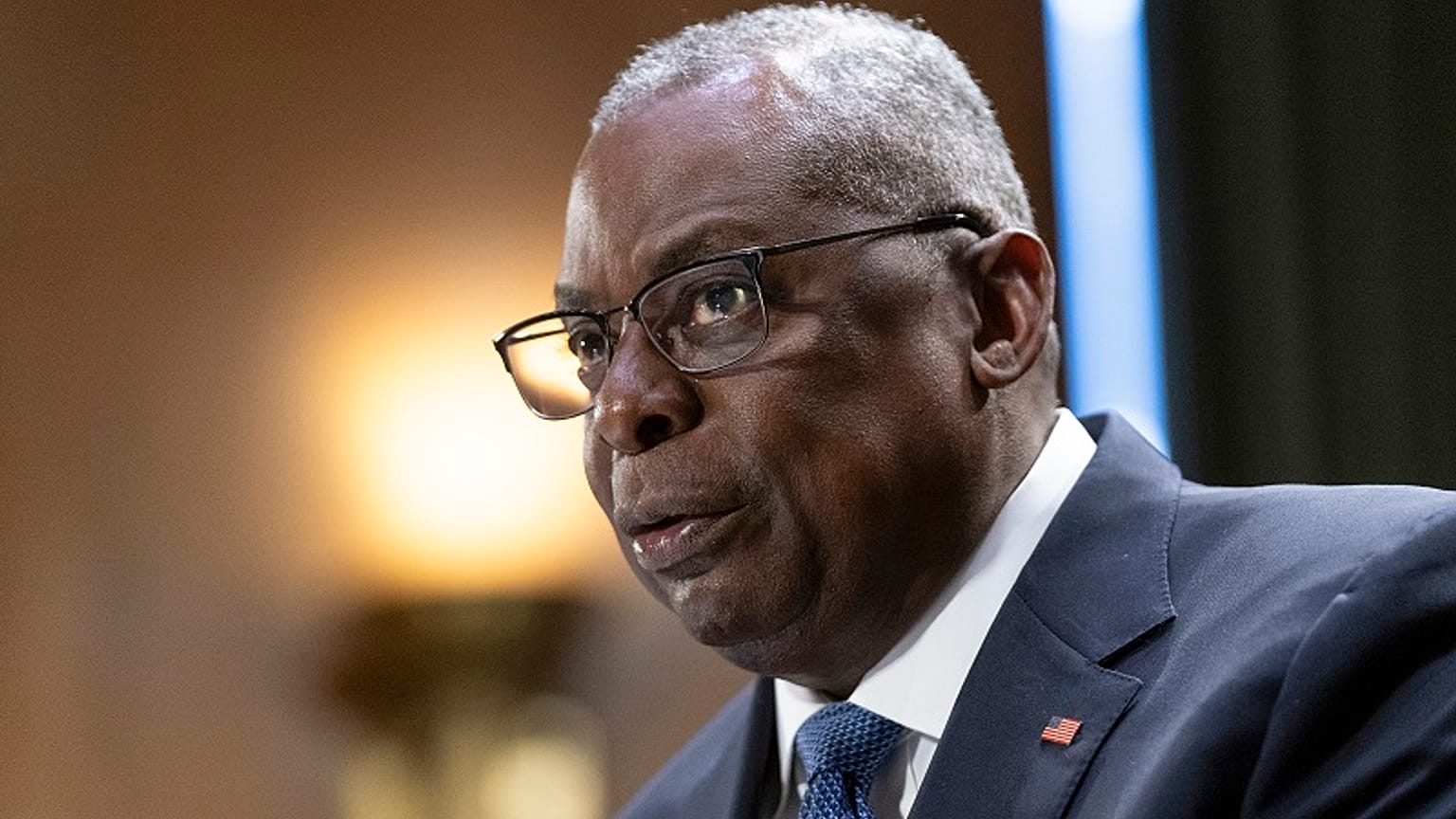 El secretario de Defensa, Lloyd Austin, testifica ante un Comité de Asignaciones del Senado en el Capitolio en Washington, el 31 de octubre de 2023.