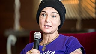 Irish singer-songwriter Sinead O'Connor attends a press event during the Budapest Spring Festival in 2015.
