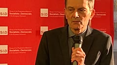 Der deutsche SPD-Fraktionsvorsitzende Rolf Mützenich am Mittwoch in Brüssel