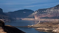 Die Kirche im Sau-Stausee war seit rund 60 Jahren überflutet. 