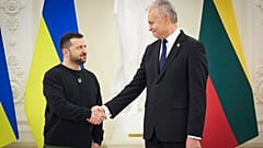 Litauens Präsident Gitanas Nauseda sicherte den ukrainischen Präsidenten Wolodymyr Selenskyj Hilfen zu. 
