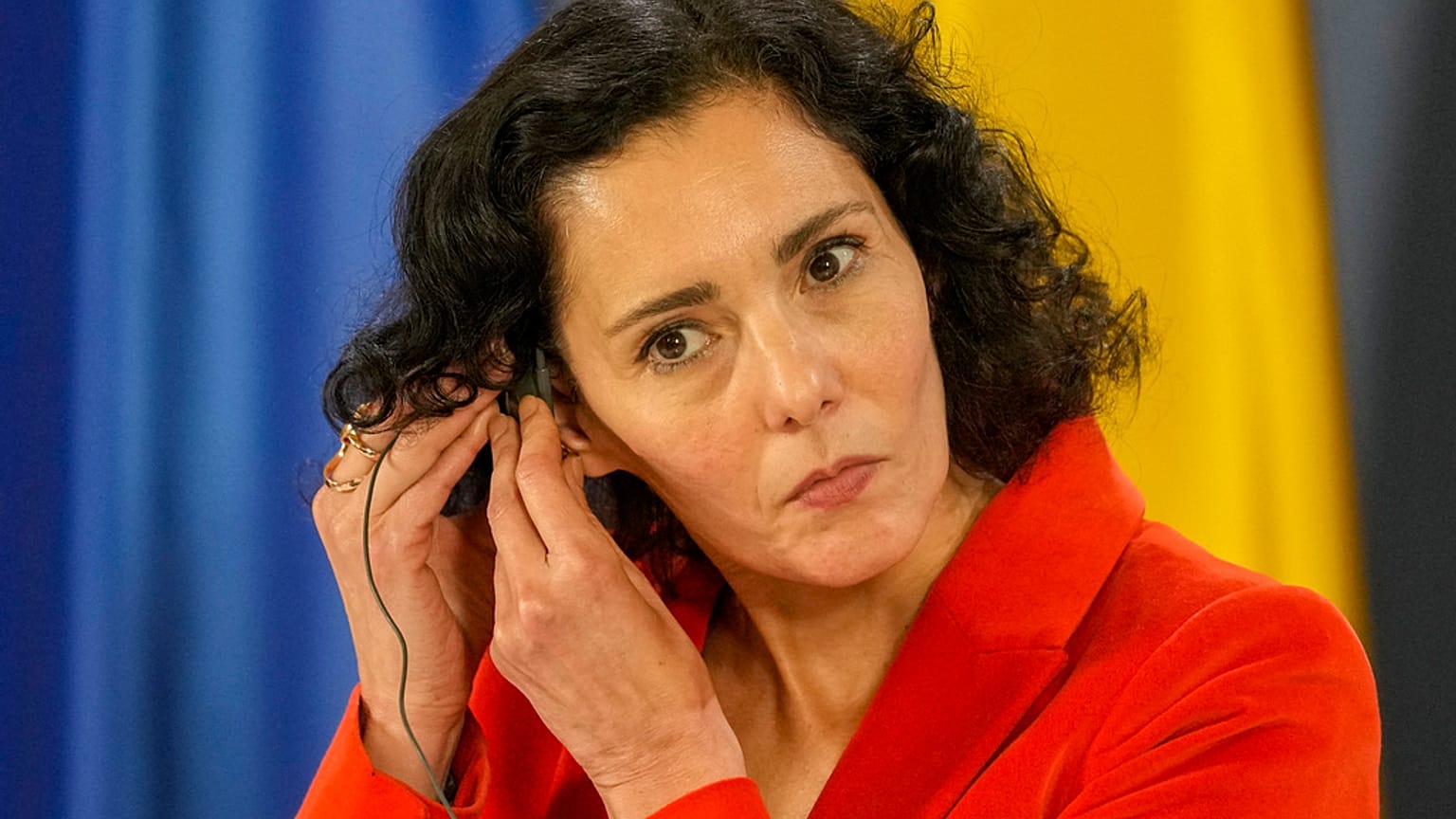 Hadja Lahbib, ministra dos Negócios Estrangeiros da Bélgica