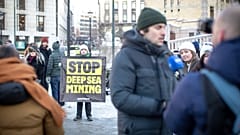 International activists and environmental organisations gather outside the Norwegian Parliament to share solidarity and hope for reversing the decision made by the Government 