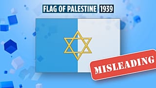 The official Palestinian flag never had a Star of David 