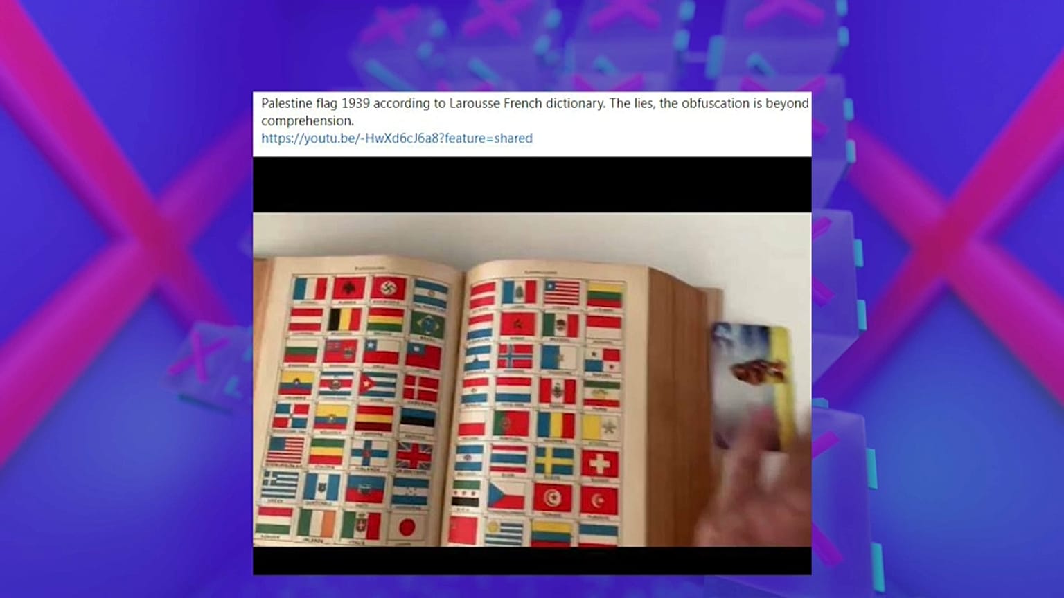 Imágenes con banderas en el diccionario Larousse