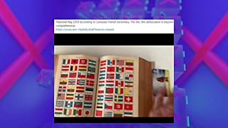 Pro-israelische Posts behaupten, eine einstige Palästina-Flagge zeige einen Davidstern