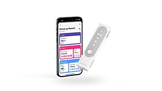 Withing's 4-in-1 home health check tool, the BeamO, unveiled at CES in Las Vegas.