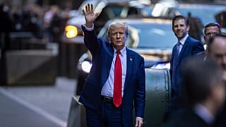 Donald Trump érkezik a Wall Street-i bíróságra, 2024 január 11. 