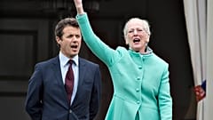 Prinz Frederik und Königin Margrethe von Dänemark.