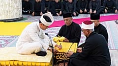مراسم عقد شاهزاده عبدالمتین برونئی