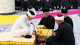 مراسم عقد شاهزاده عبدالمتین برونئی