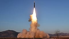 اختبار إطلاق لصاروخ باليستي عابر للقارات، كوريا الشمالية، 19 ديسمبر 2023 .