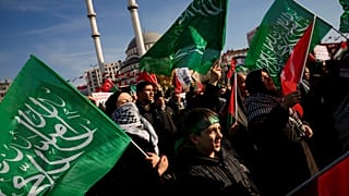مظاهرة مؤيدة لفلسطين في إسطنبول