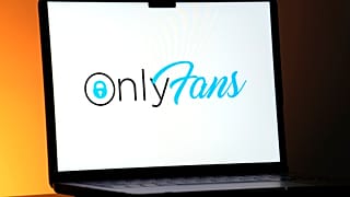 The OnlyFans logo is seen on a computer monitor in this posed photo, Thursday, Dec. 7, 2023, in St. Louis, Missouri.