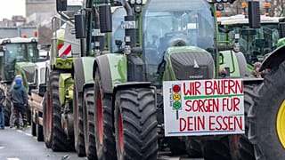 Alman çiftçiler Berlin'de hükümeti protesto etti
