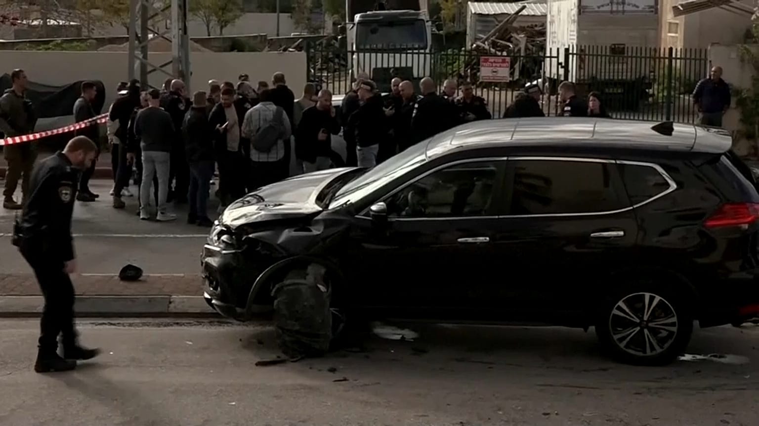 screenshot - l'auto utilizzata per l'attacco in Israele