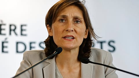 Newly appointed French Minister of Education, Sports, and Olympic Games, Amelie Oudea-Caster.
