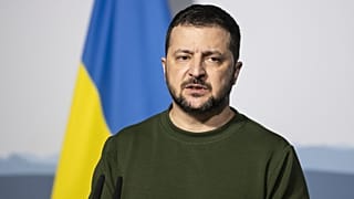 Il presidente ucraino Volodymyr Zelensky a Berna, in Svizzera, 15 gennaio 2024