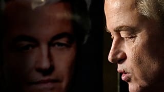 Geert Wilders, leader del Partito della Libertà, a L'Aia nei Paesi Bassi (22 novembre 2023)