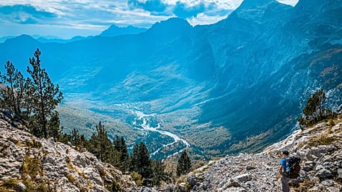 The Valbona Pass is an accessible (though not easy) hiking route that local tour companies have incorporated into a convenient three-day adventure. 