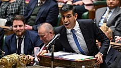  Britain's Prime Minister Rishi Sunak speaks during Prime Minister's Questions in the House of Commons, London, Wednesday Jan. 17, 2024.