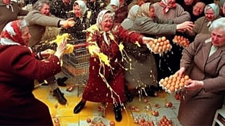 Képzelt tojásütközet - MI kép