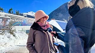 Euronews' Angela Barnes interviews Comarch CEO, Anna Pruska at the World Economic Forum's 54th Annual Meeting in Davos, Switzerland.