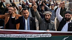 مظاهرة لإدانة الضربة الإيرانية في منطقة الحدود الباكستانية، في إسلام أباد، باكستان، 18 يناير 2024.