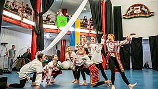 Az ukrán és a magyar artistaképzősök közös előadása 2022. tavaszán