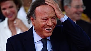 Der spanische Sänger Julio Iglesias bei der Enthüllungszeremonie auf dem Walk of Fame in San Juan, Puerto Rico, 2019