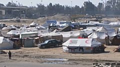 Am Grenzübergang Rafah zwischen dem Gazastreifen und Ägypten