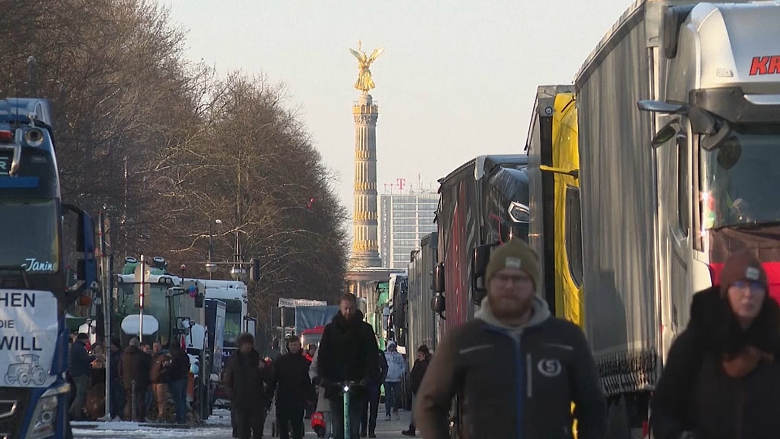 LKW-Fahrer protestieren in Berlin
