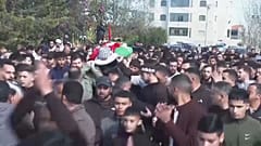تشييع جثمان شاب بالضفة الغربية قُتل بنيران إسرائيلية- 20 كانون الثاني 2024.