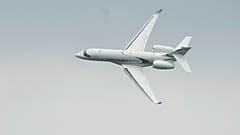 SYMBOLBILD: Eine Dassault Falcon 6X während der Paris Air Show in Le Bourget, 19. Juni 2023. Eine Dassault Falcon 10 stürzte offenbar in Afghanistan ab.