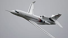 Иллюстративное фото: самолет Falcon 8X на авиасалоне в Ле-Бурже, Франция, июнь 2023 года