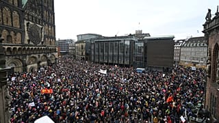 Frankfurt'da düzenlenen gösteriler