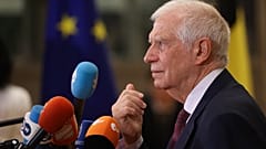 EU-Außenbeauftragter Josep Borrell vor der Presse in Brüssel